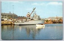 Stockton California~Stockton Shipworks on Channel~Navy~Air Force~1950s PC picture