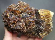 756g New Find Rare Natural Amber Calcite Phosphorescent Mineral Specimen picture
