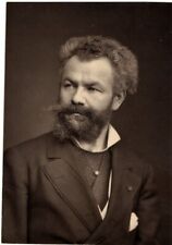 Hungarian Artist Mihaly Munkacsy antique 1880s photoglypty photograph picture