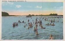 Postcard Bathing Beach Harrisburg PA  picture