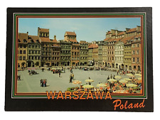 The Old Market Square Warsaw Poland Postcard Unposted picture