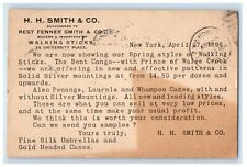 1896 H.H Smith & Co. Walking Sticks Spring Style New York Advertising Postcard picture