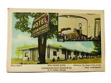 VTG 50s Linen Postcard Of The  Hollywood Motel Niagara Falls, Ontario  CANADA picture