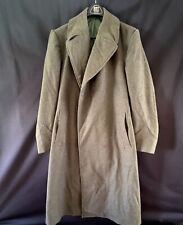 WWII U.S. Army Trench Coat/Overcoat Heavy Wool Olive Green Size 38R No Buttons picture