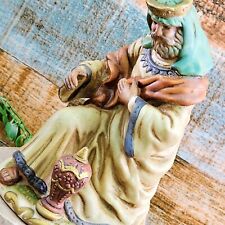 Bethlehem Nativity King Balthazar Replacement Wiseman Porcelain Aged Figurine 7