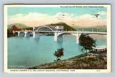 Chattanooga Tennessee, Million Dollar Bridge, Lookout Mt. c1934 Vintage Postcard picture