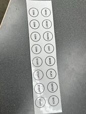 Clear Arcade Button Labels for control panel picture