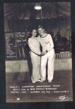REAL PHOTO CANTON OHIO 1933 WORLD'S CHAMPION DANCE TEAM POSTCARD COPY picture