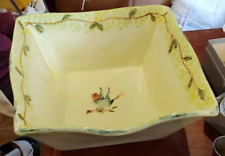 Vintage Large Vierti Square Bowl With 4 Square Serving Bowls  picture