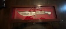 VERY RARE BOWIE KNIFE WESTMARK 701 STAG CASE COLEMAN WESTERN NEW NEVER USED 1984 picture