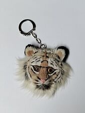 Vintage Cat Tiger Bobcat Keychain Fur Very Nice  picture