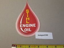 NOS Vintage Stihl Engine Oil Chain Saw Dealer Decal Sticker LOTS More Listed picture