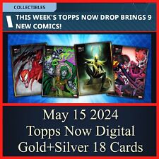 TOPPS MARVEL COLLECT TOPPS NOW MAY 15 2024 SR GOLD+RARE SILVER 18 CARD SET picture