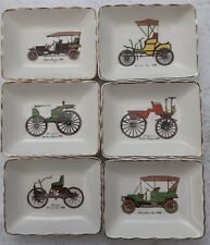 6 X Vintage Cars1957, Pin Trays X 6, Portland Pottery, Staffordshire. 1957.  picture