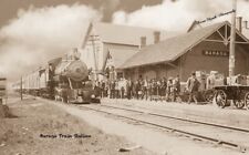 RPPC photo Baraga Train Station, Upper Peninsula, Mich Early 1900’s Rare  picture