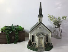 Vintage Lang & Wise “Pillared Church” Lights Up Red Windows First Edition 1997~ picture