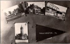 Vintage RPPC Postcard Views of Manchester IA Iowa c.1907-1915              J-418 picture