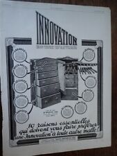 INNOVATION trunk PARIS 35 + VELOUTY by DIXOR paper advertising ILLUSTRATION 1928 picture