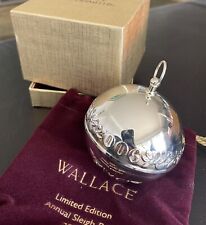 NEW 2006 Wallace Annual Silver Sleigh Bell- With Box &Bag picture
