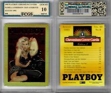 1995 Playboy Chromium Pamela Anderson Dan Aykroyd #98 Graded FCGS 10 GEM MINT picture