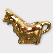 Vintage Antique Gold Gilt Gilded Figural Cow Shaped Creamer ART DECO 314 picture