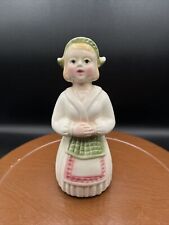 Vintage Ceramic Dutch Girl Laundry Wetter Downer RARE 8” Tall Farmhouse picture