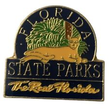 Vintage Florida State Parks The Real Florida Panther Travel Souvenir Pin picture