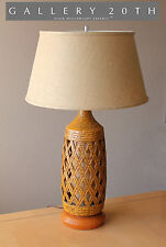 FANTASTIC MID CENTURY DANISH MODERN TABLE LAMP 50S VTG SCULPTURAL RAYMOR RETRO picture