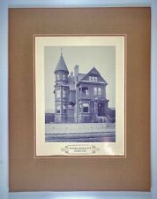 Architectural Victorian House San Francisco ~ Old Photograph Print 18x14 Matted  picture
