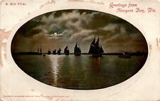 Sturgeon Bay, Wisconsin, Lake Michigan, maritime history, E. C. Kropp, Postcard picture