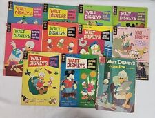 Vintage Lot Of 11 Walt Disney's Comics And Stories Comic Books Gold Key 60s 70s picture