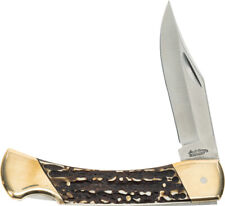 Schrade Papa Bear Folding Pocket Knife Lockback Staglon Blade picture