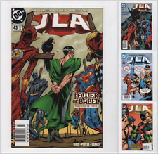 JLA 43 44 45 46 Newsstand variant lot VF/NM Tower of Babel 1 2 3 4 set 1997 DC picture