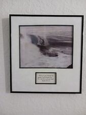 Vintage Surfing Bible Verse Isaiah 43 Framed Art When You Pass Through The Water picture