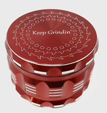 Red Keep Grindin' Best Herb Grinder, 2.5 inch, 4-Piece, Storage picture