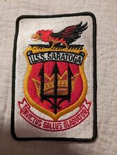 U.S.S. Saratoga Embroidered Patch 6 in x 4 in picture