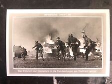 Mint Germany Real Picture Postcard RPPC WWII infantry attacks Patriotic picture