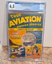 True Aviation Picture Stories #6 CGC 6.5, 1943 LOW POPULATION picture