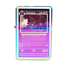 BRAND NEW -  DESIGNED  CIGARETTE PETROL LIGHTER - Charizard Card Variations picture