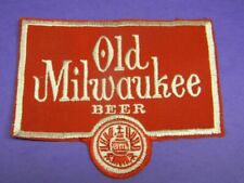 SWEET RARE VINTAGE OLD MILWAUKEE BEER BREWERY WORKER DELIVERY JACKET PATCH 6 1/4 picture