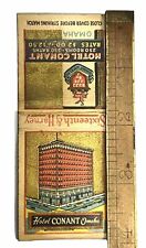 Antique Rare Omaha Hotel Conant Nebraska Advertising Matchbook 1930s Vtg USA NE picture