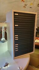 Riker Mount Display Case Shadow Box. 22 shelves in collection cabinet 12