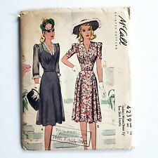 1940s Vintage McCalls 4239 Dress Pattern picture