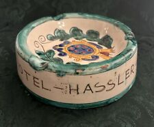 Hotel Hassler Villa Medici Roma Italy Vintage Hand Painted Ashtray 6.25” Round picture