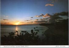 Postcard Cayman Islands - Sunset at Coral Bay picture
