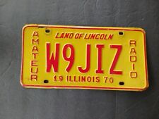 1970 Amateur Radio Illinois License Plate W9 JIZ picture