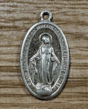 Vintage Virgin Mary Miraculous Pendant Medal picture