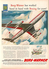 1954 Borg-Warner Boeing Aircraft Original Vintage Print Ad picture