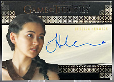 2018 HBO Game of Thrones Jessica Henwick Autograph NM+ Nymeria Sand Auto picture