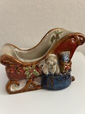 Susan Winget Candy Dish Sleigh, Certified International picture